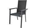 LIVARNO Fauteuil en aluminium anthracite Houston