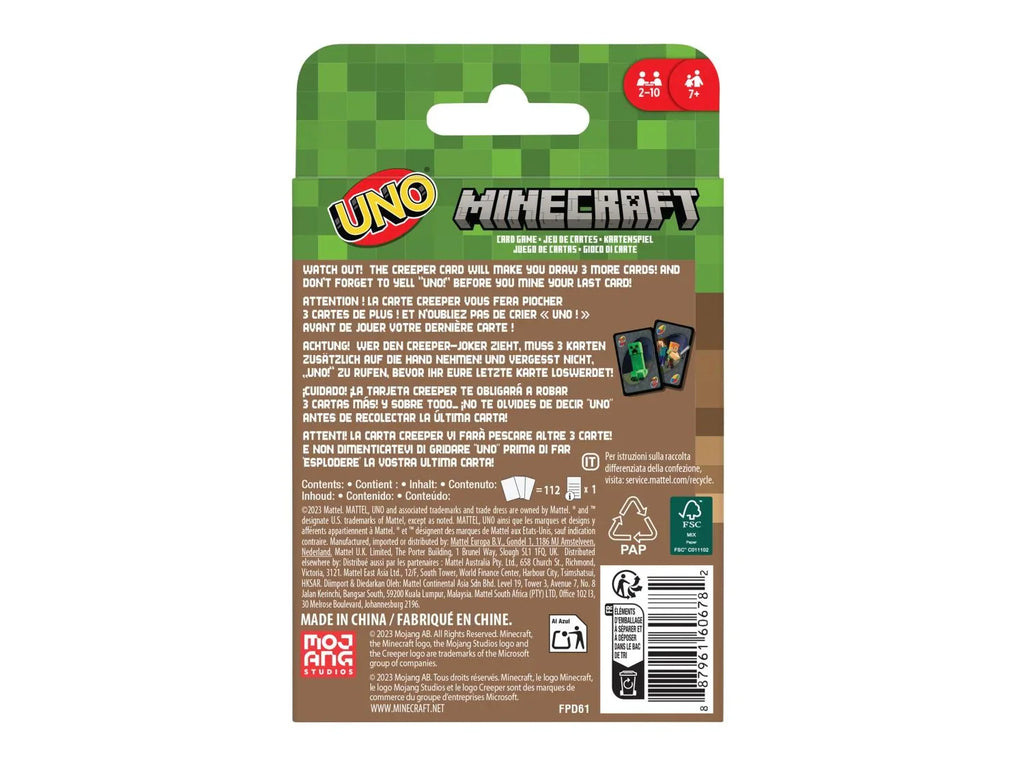 MATTEL UNO Minecraft