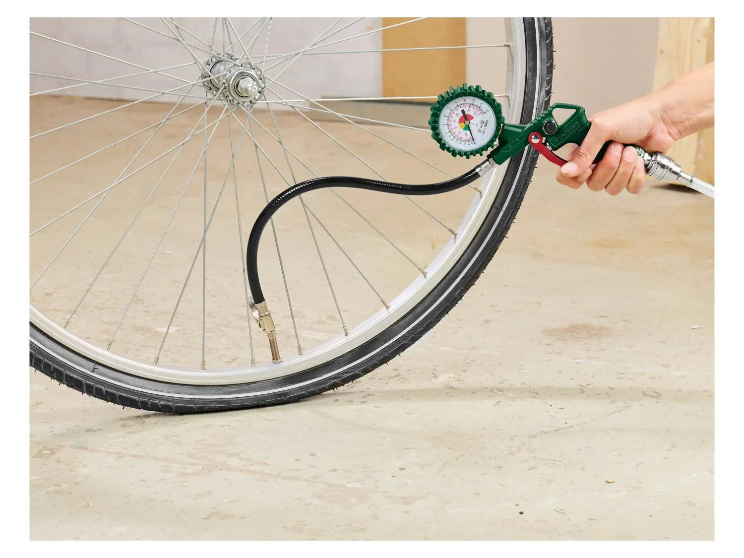 PARKSIDE Enrouleur tuyau pneumatique 10 m + set d'accessoires, 13 pices
