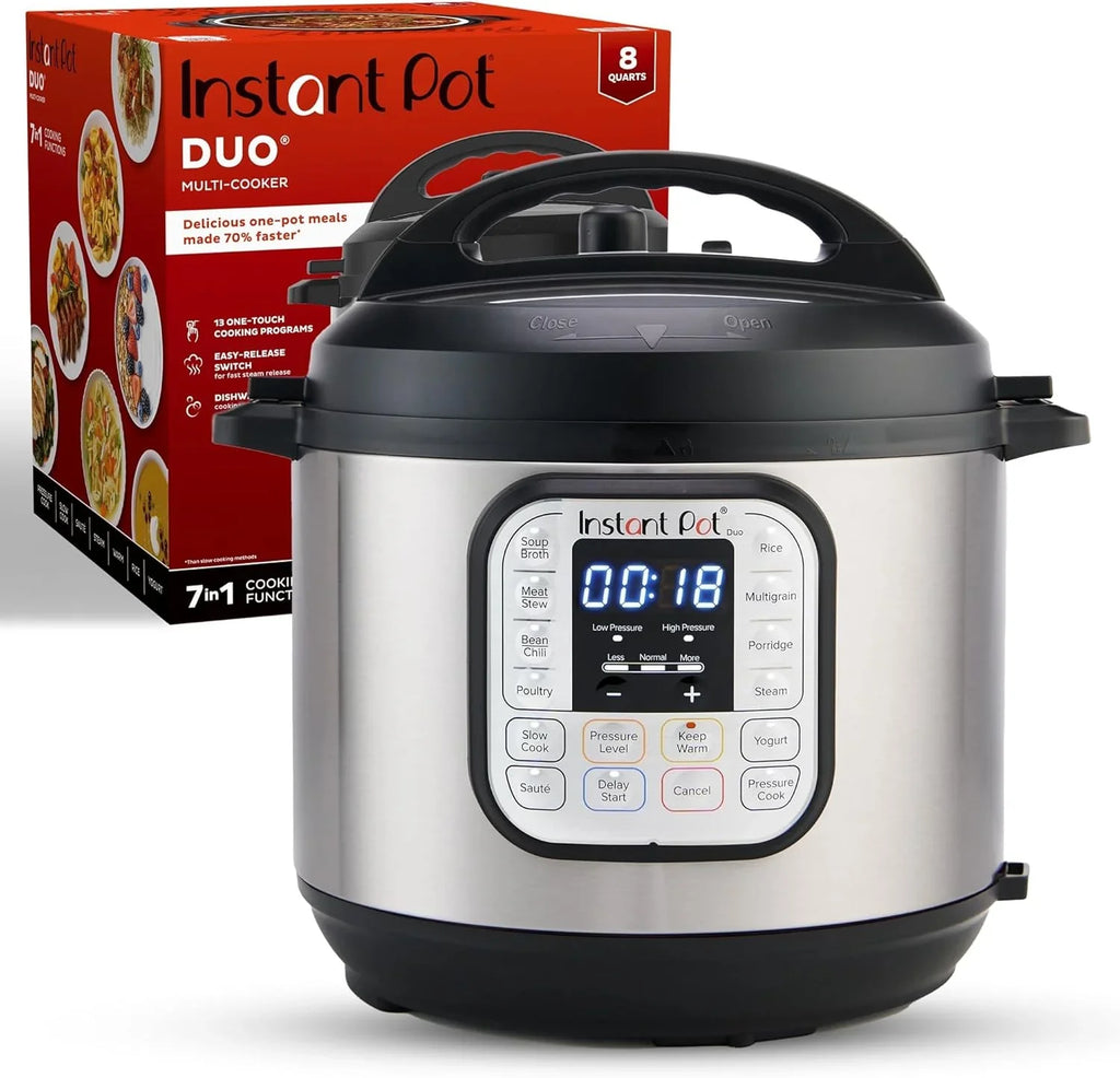 Instant Pot Duo 7 in 1 Electric Pressure Cooker Slow Cooker Rice Cooker Steamer Sauté Pan