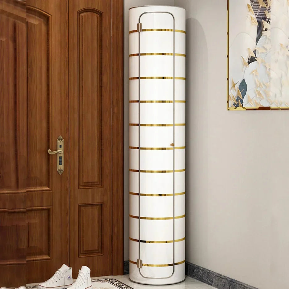 Large-capacity multi-layer rotating disinfection shoe cabinet with mirror deodorizer