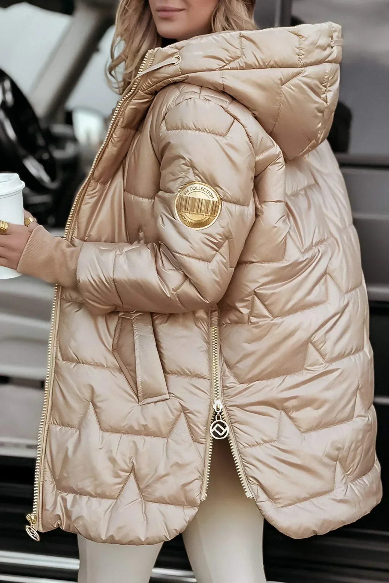 Nolwen - Manteau d'Hiver Élégant avec Capuche et Rembourrage