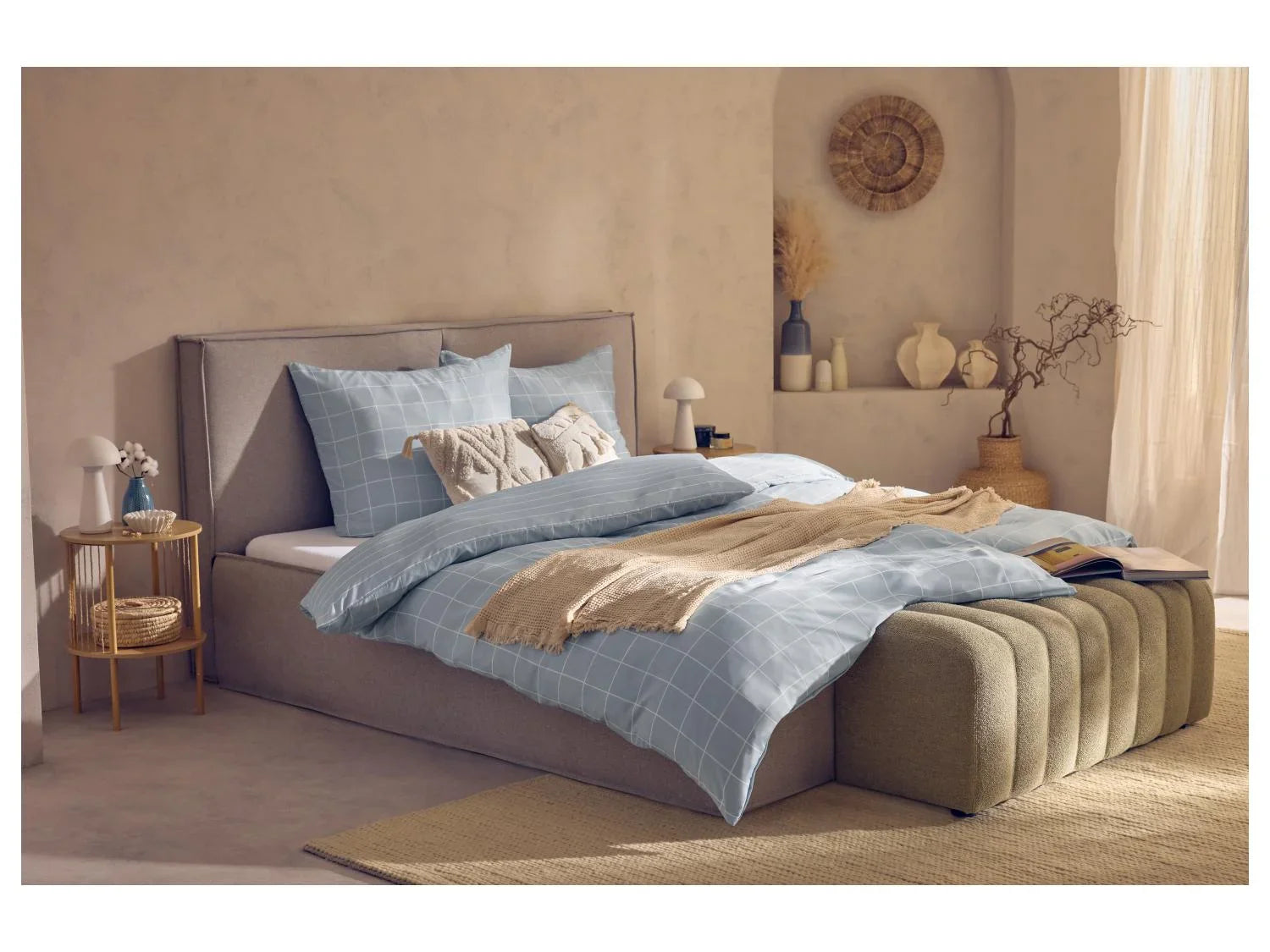 LIVARNO Drap-housse en jersey, 180-200 x L 200 cm