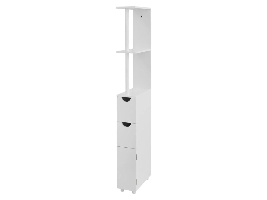 LIVARNO Meuble de rangement troit, 15,2 x 136,5 x 33 cm, blanc