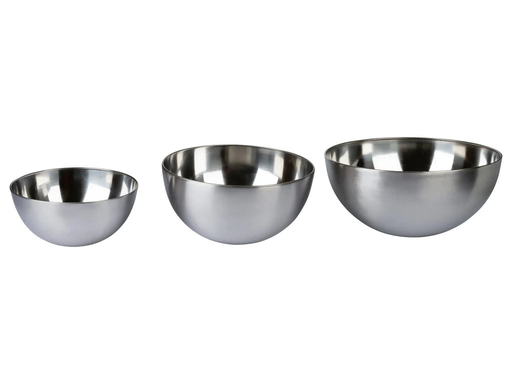 LIVARNO home Set de 3 saladiers en acier inoxydable