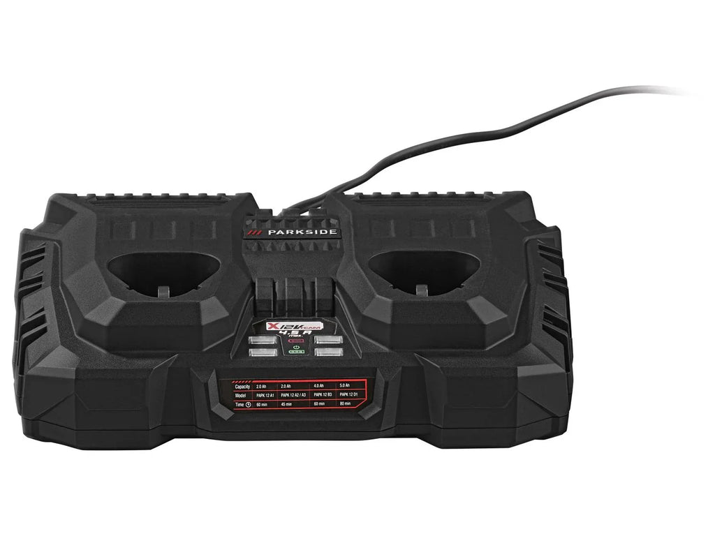 PARKSIDE Chargeur de batterie double, 4,5 A, 12 V