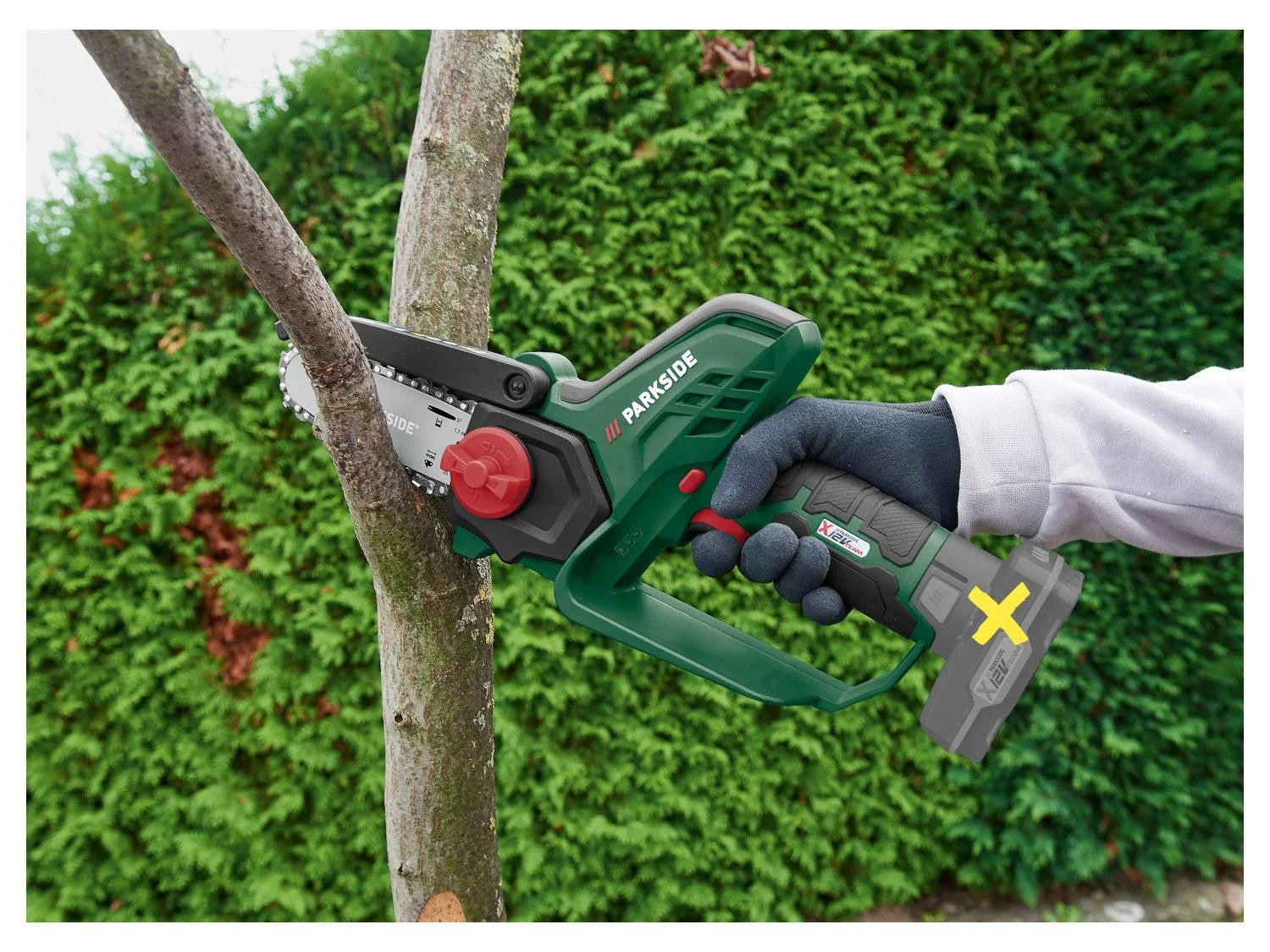 PARKSIDE Mini-trononneuse  bois sans fil, PGHSA 12 C3, 12 V