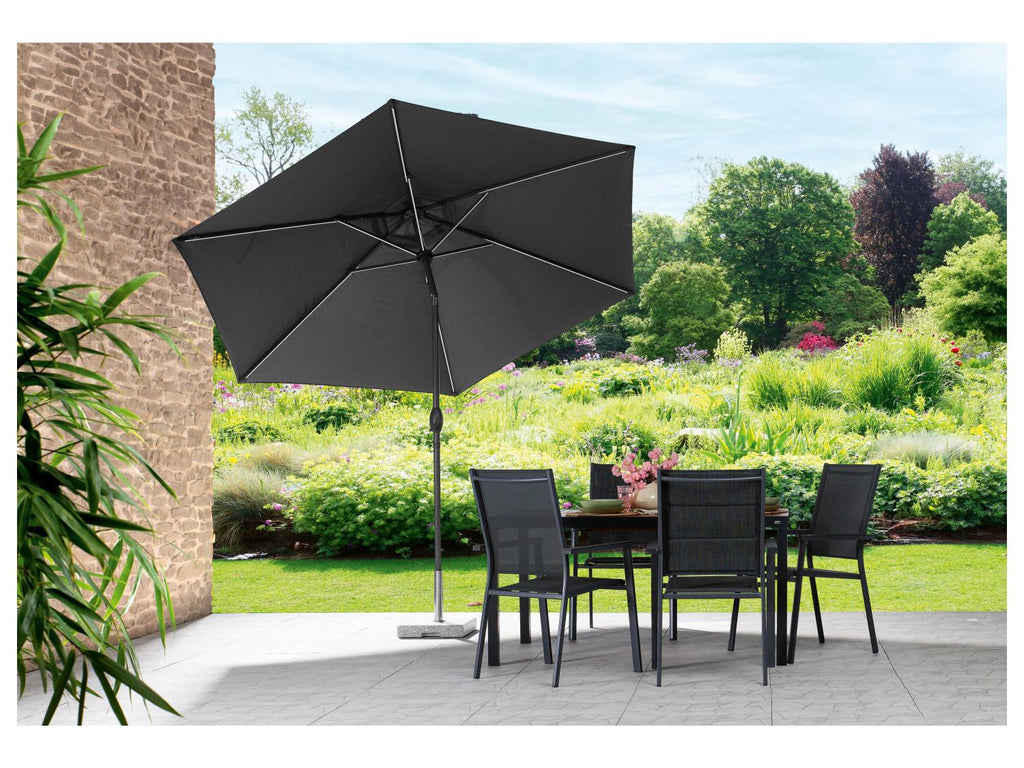 LIVARNO home Parasol avec clairage solaire  LED