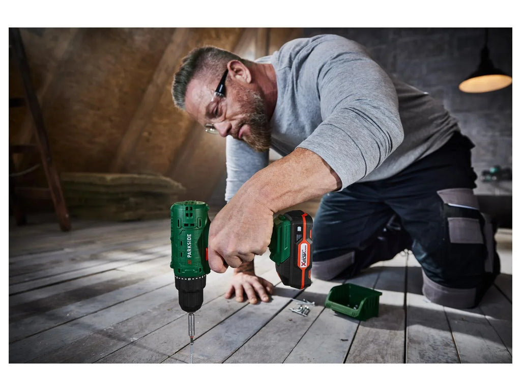 PARKSIDE Perceuse-visseuse sans fil avec batterie et chargeur PBSA 20-Li A1, 20 V