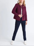Veste polaire femme violet prune