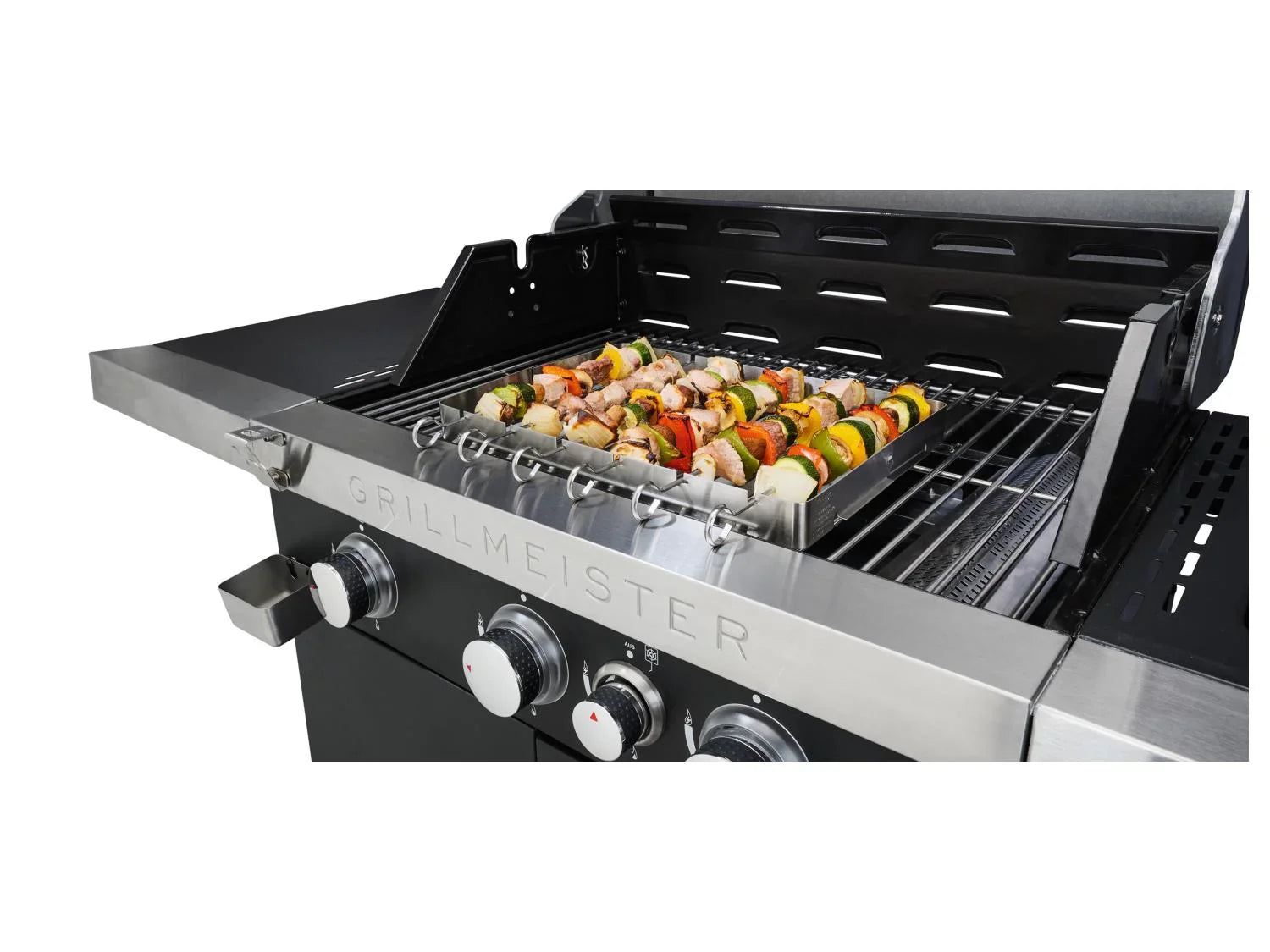 GRILLMEISTER Lot de 4 ou 6 piques  brochettes