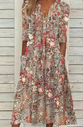 OLIVIA | ROBE ÉLÉGANTE AVEC DÉCOLLETÉ EN V