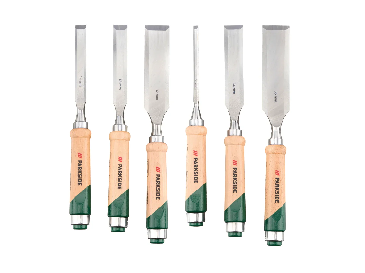 PARKSIDE Set de ciseaux  bois, 6 pices