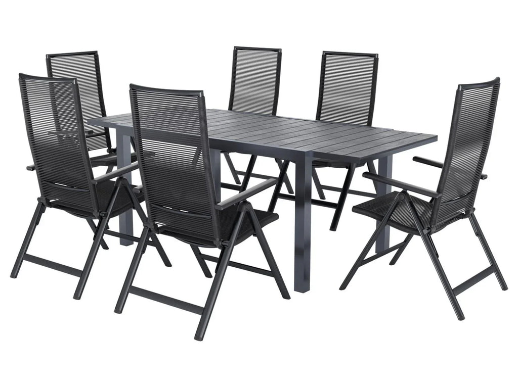 LIVARNO Table de jardin + Lot de 6 fauteuils Miami