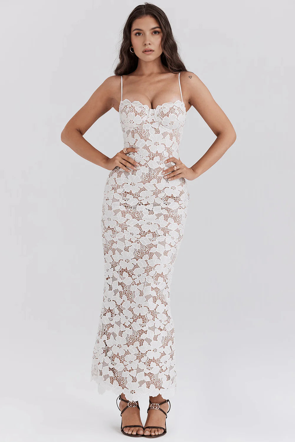 Élodie | Robe Maxi Brodée