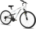 WEIZE Mountain Bike 26 27.5 inch Outdoor Hybrid Bikes 18-Speed High-Carbon Steel Full Suspension