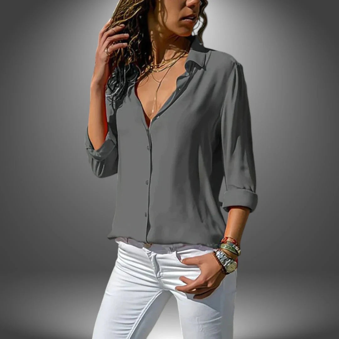 Valeria - Blouse Classique à Boutons