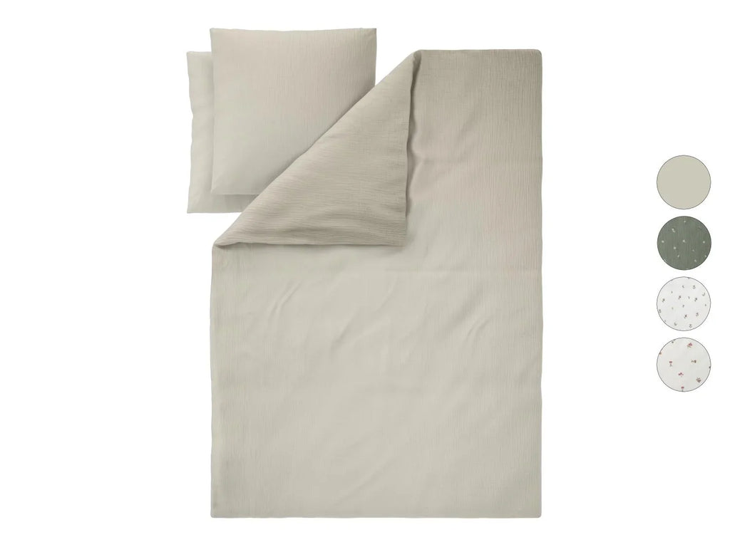 LIVARNO Parure de lit en mousseline, 260 x 240 cm