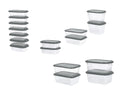 SILVERCREST Set de 17 botes de conservation