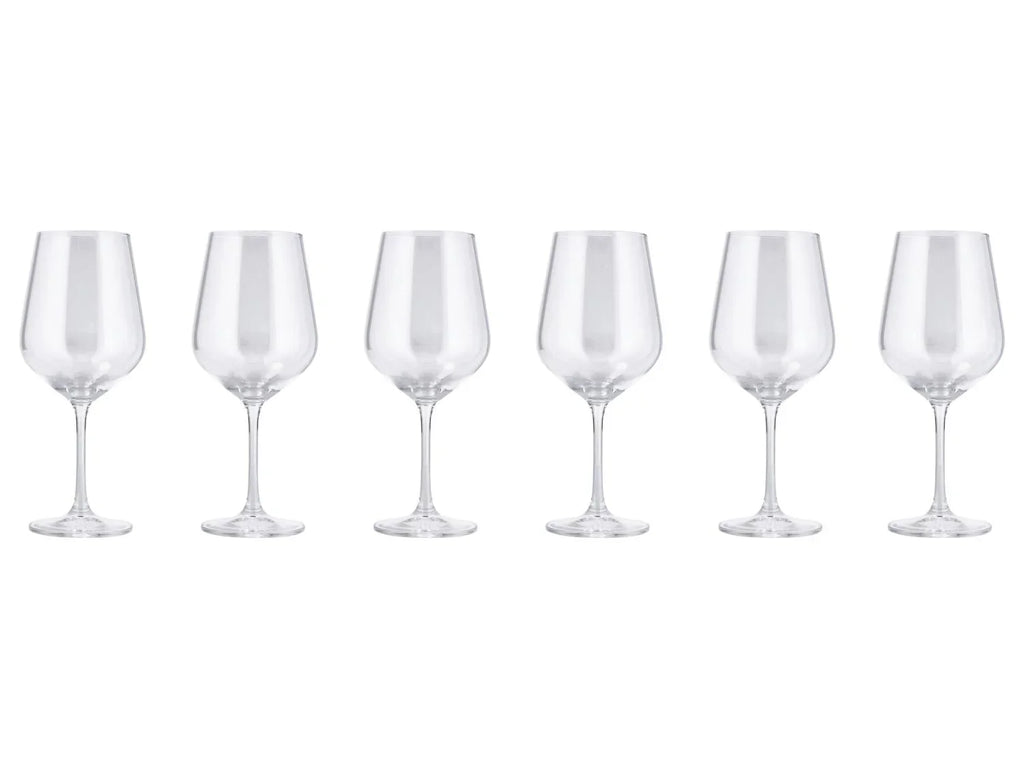 SILVERCREST Lot de 6 verres en cristal