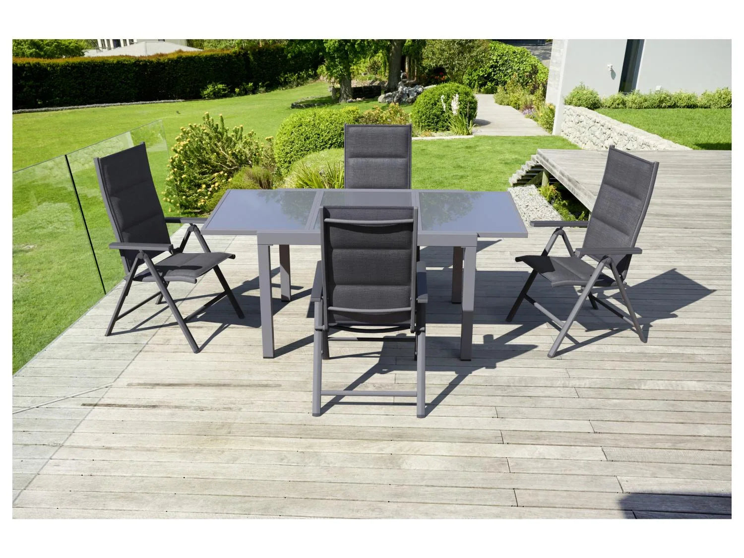 LIVARNO home Table de jardin + Lot de chaises hautes TORONTO