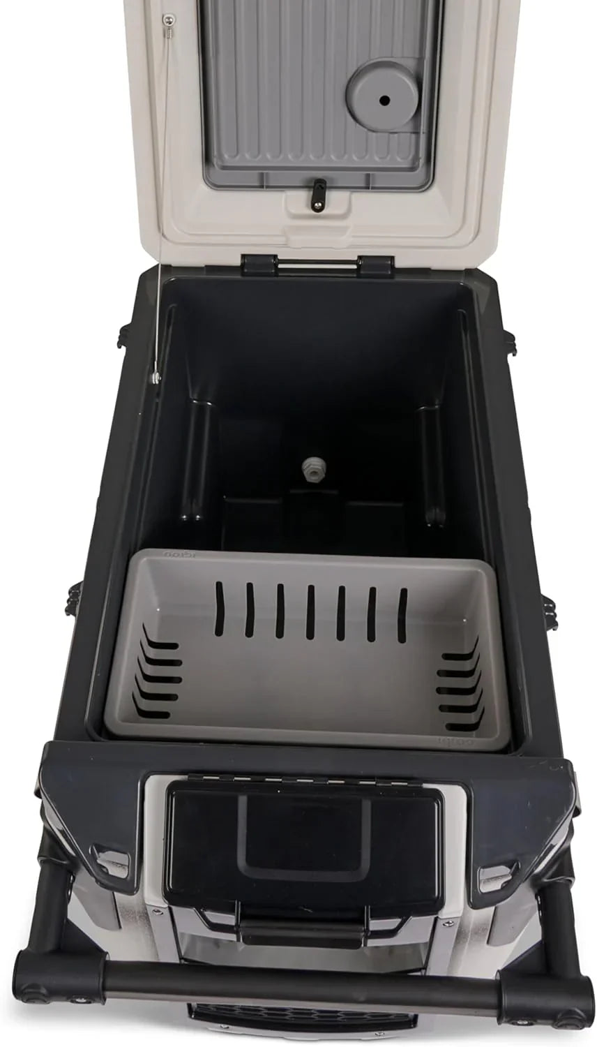 70Qt Wheeled Cooler Insulated Hard Shell Ice Chest