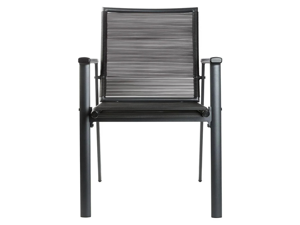 LIVARNO Chaise empilable Miami en aluminium, anthracite