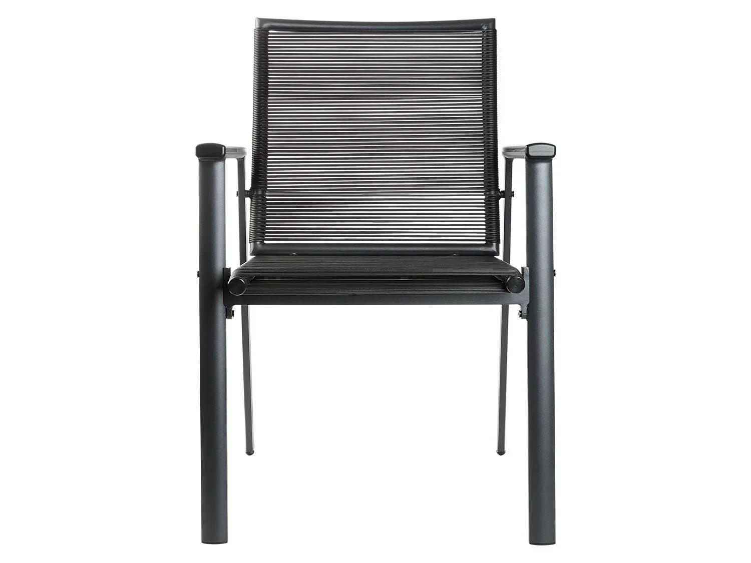 LIVARNO Chaise empilable Miami en aluminium, anthracite