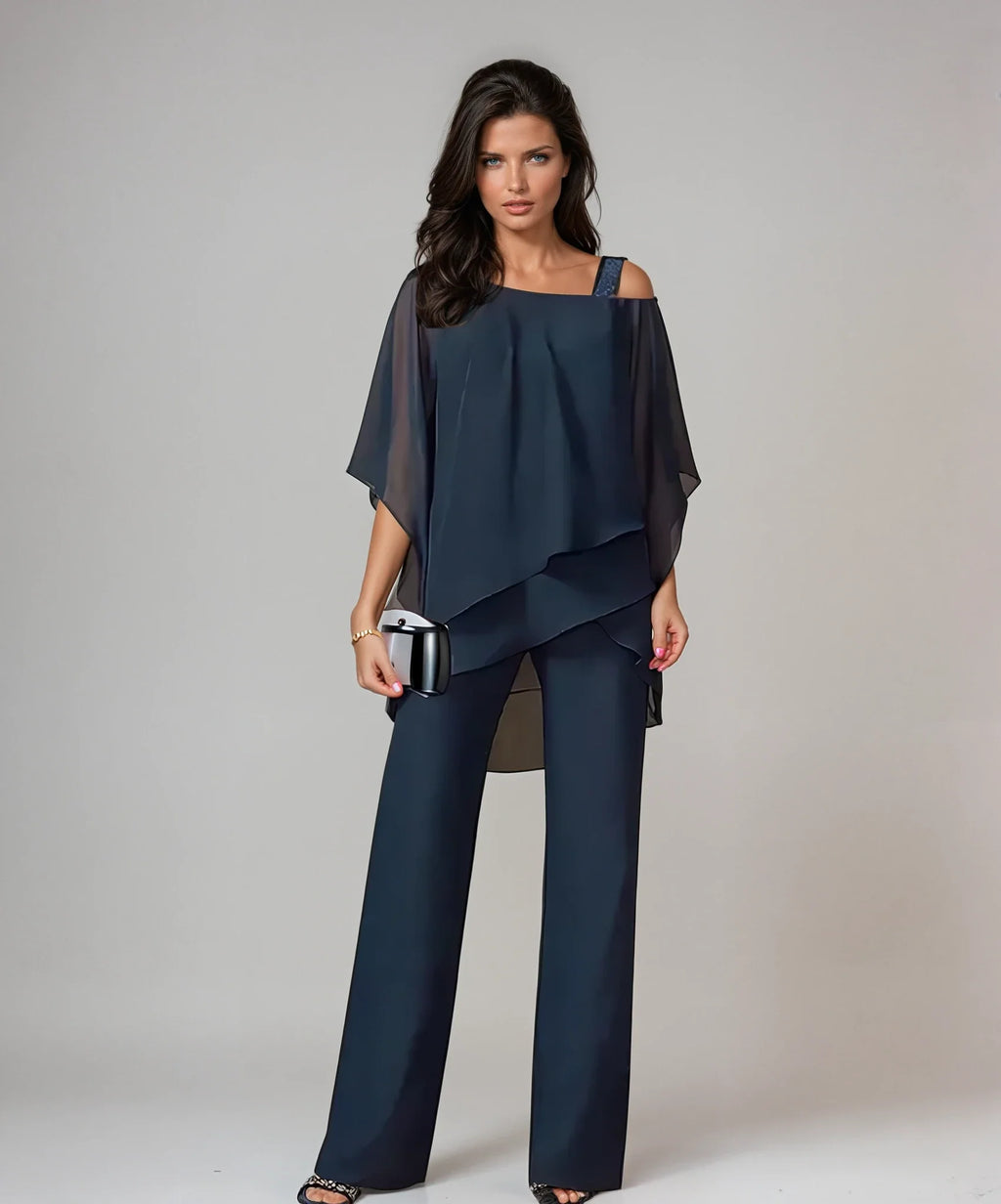 Ensemble chic superposé en deux pièces