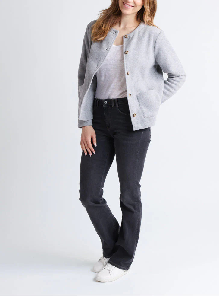 Veste polaire femme gris
