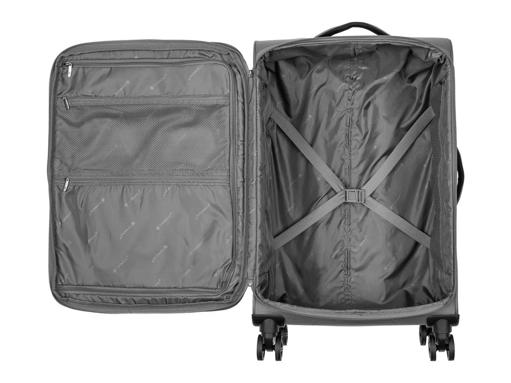 TOPMOVE Set de 2 valises  roulettes extensibles, 96-108 L et 62-69 L