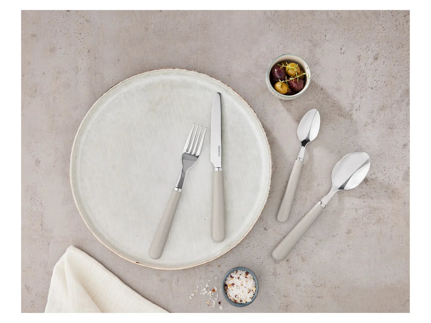 ERNESTO Set de couverts en acier inoxydable, 24 pices