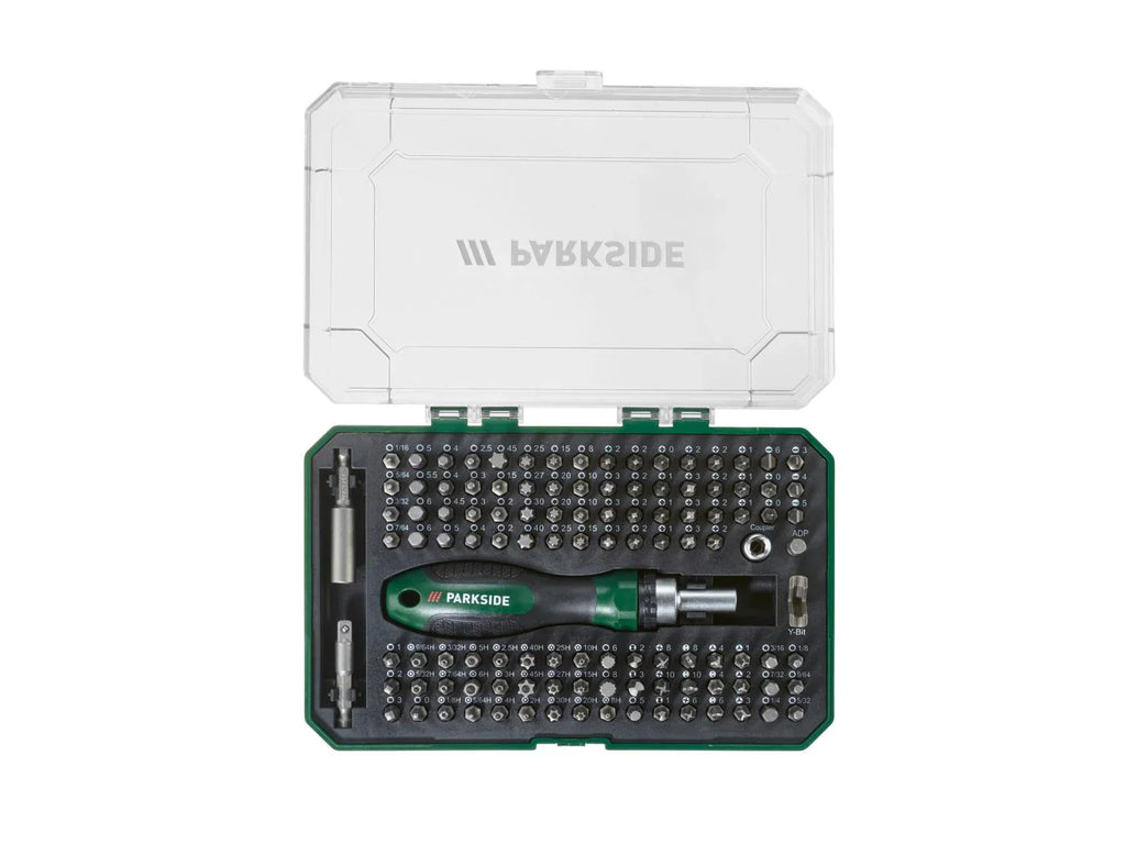PARKSIDE Tournevis  cliquet avec set d'embouts, 115 pices