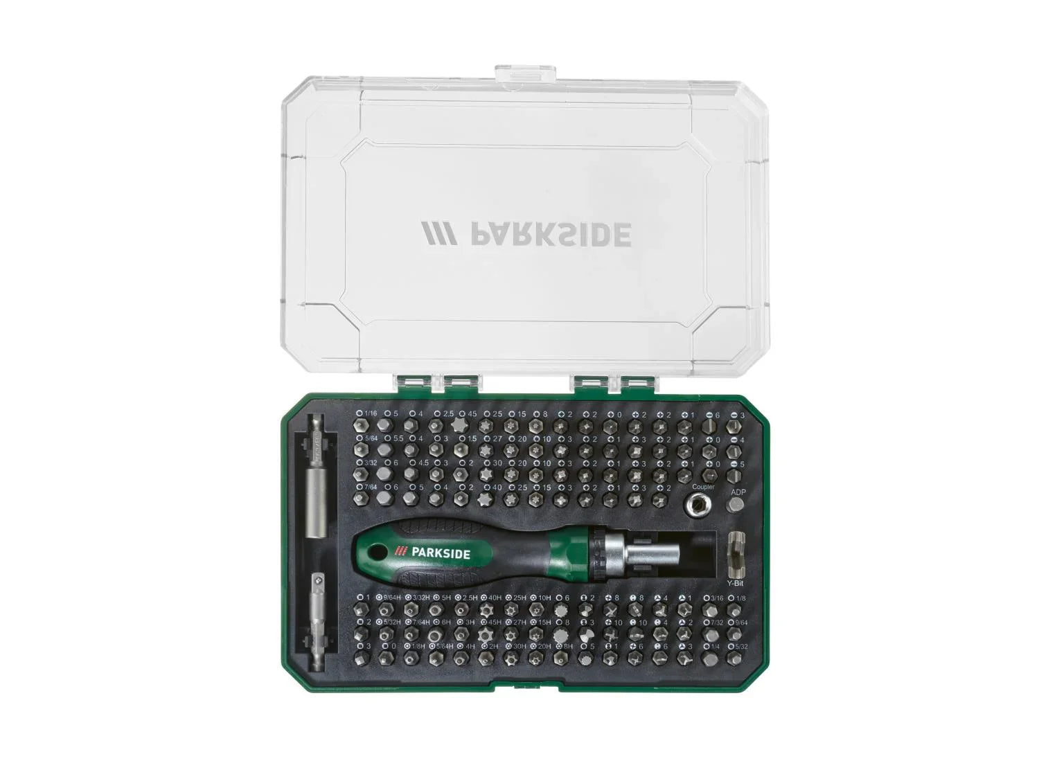 PARKSIDE Tournevis  cliquet avec set d'embouts, 115 pices