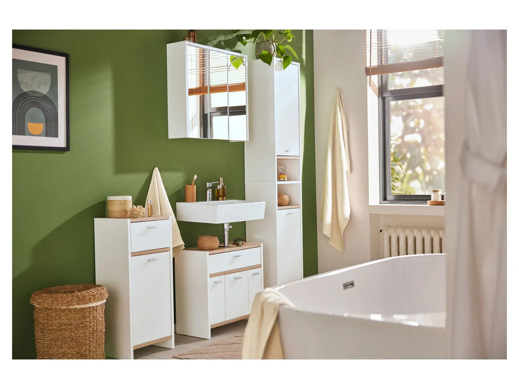 LIVARNO home Colonne de salle de bains, 32 x 180,5 x 28 cm, blanc