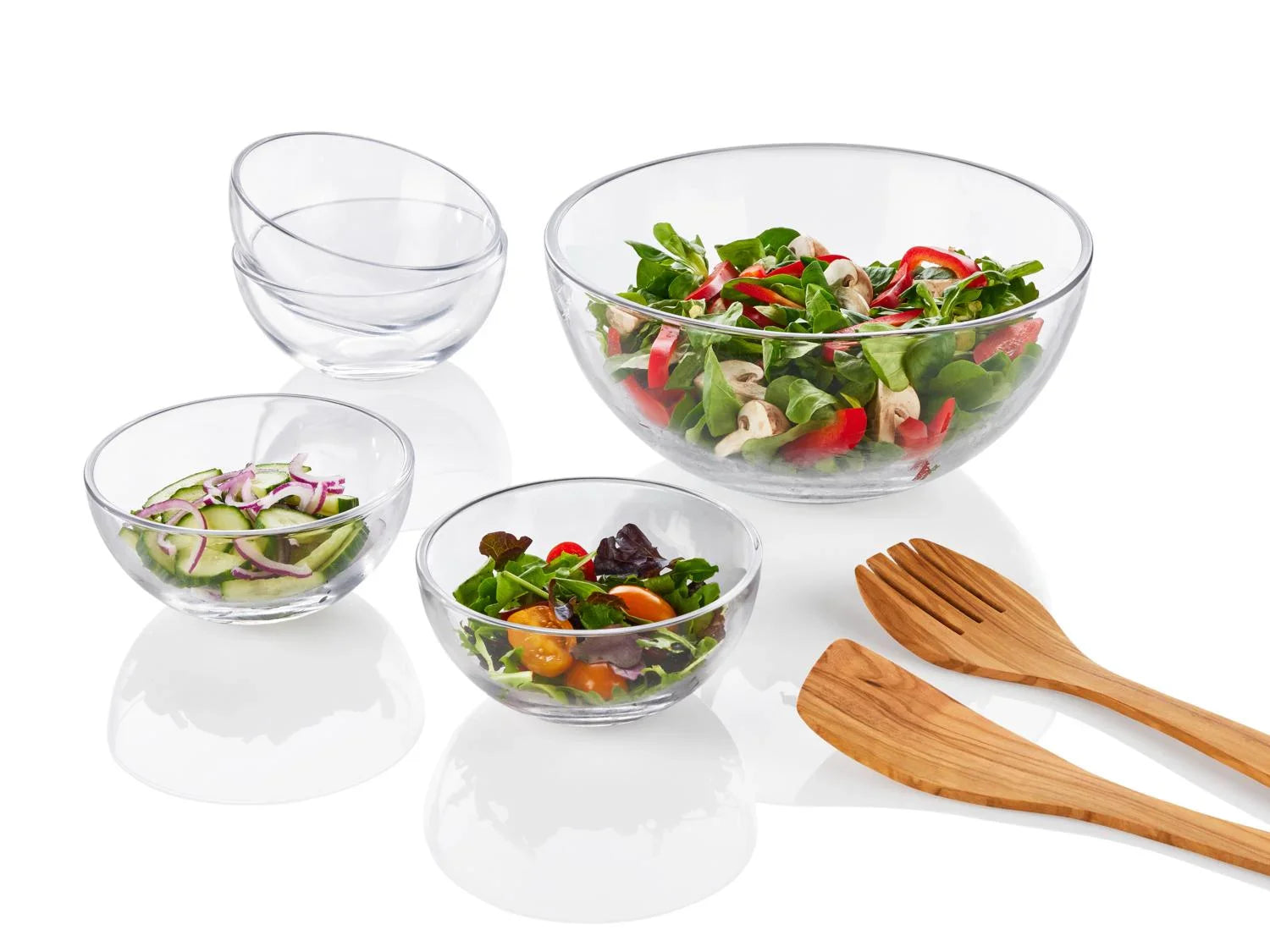 LIVARNO home Ensemble de saladiers ou prsentoirs en verre