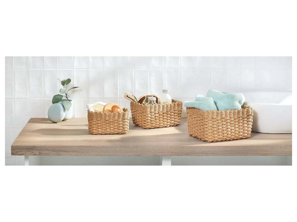 W5 Lot de 3 paniers de rangement