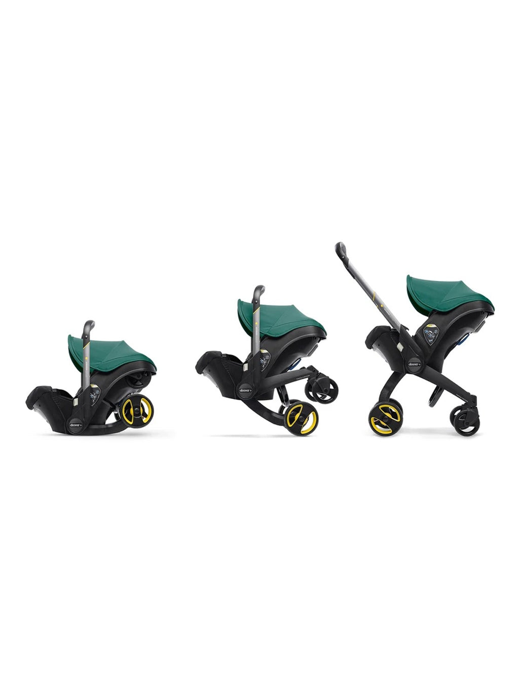 2025 Infant Car Seat Stroller with LATCH Base – Midnight Edition | Car to Stroller in Seconds, Aircraft Approved, Includes Essentials Bag