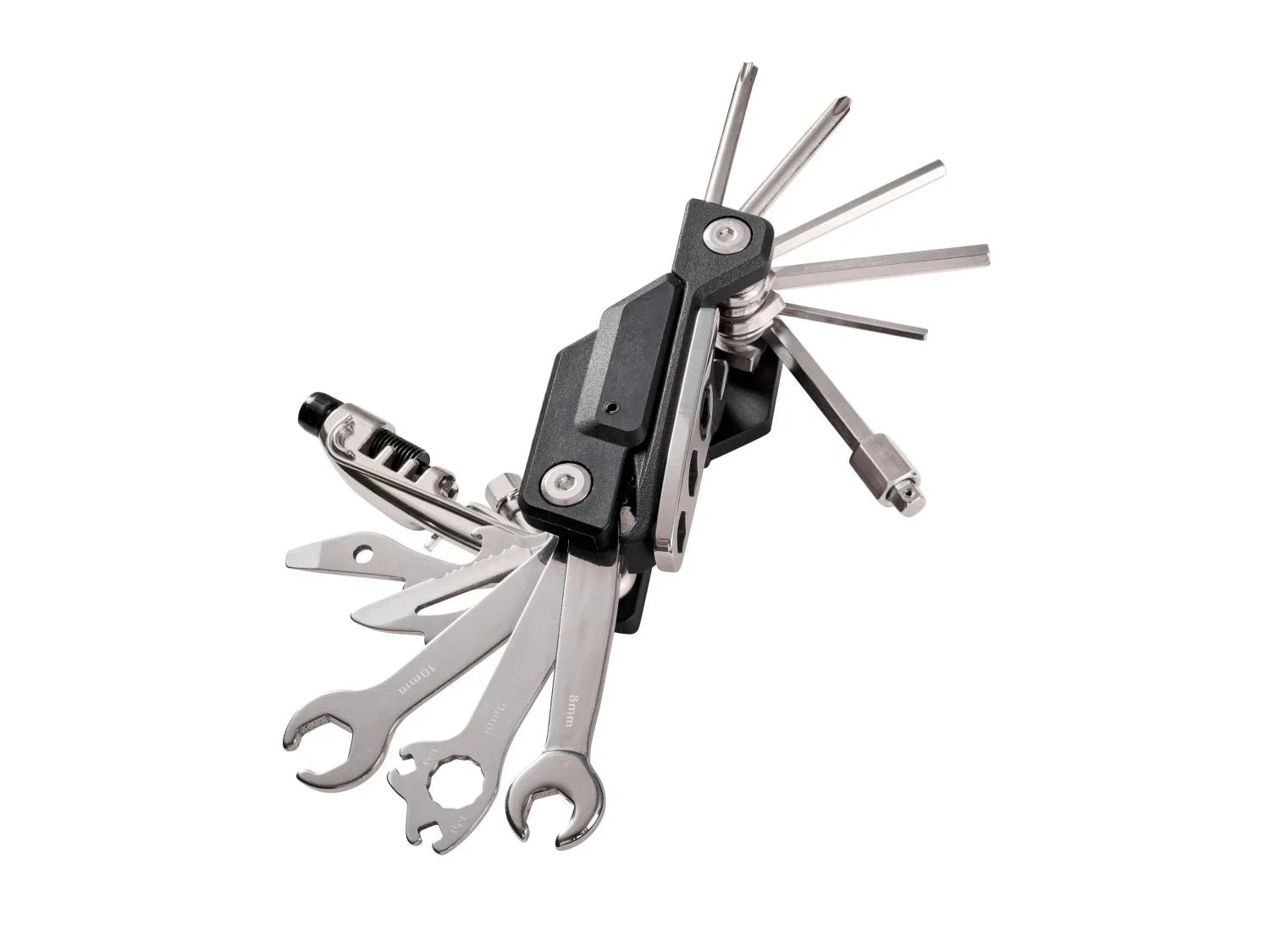 CRIVIT Outil multifonction pour vlo ou sacoche de selle avec outils ou mini-pompe  manomtre