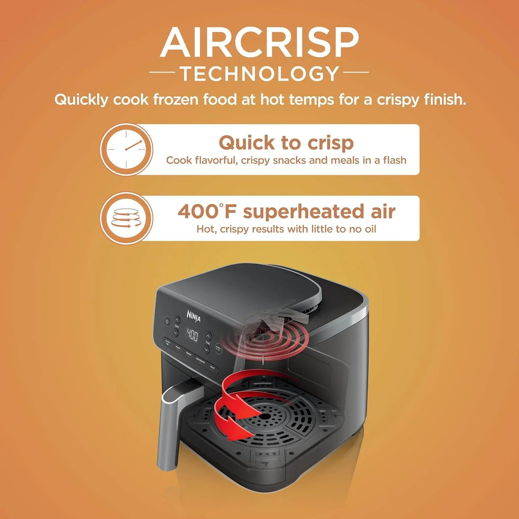 Ninja Air Fryer Pro XL 6-in-1 with 6.5 QT Capacity Max Crisp Air Fry Air Roast Bake