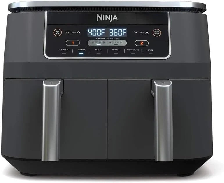 Ninja Foodi 6-in-1 FlexBasket Air Fryer with 7 QT MegaZone Basket Divider for Large Proteins