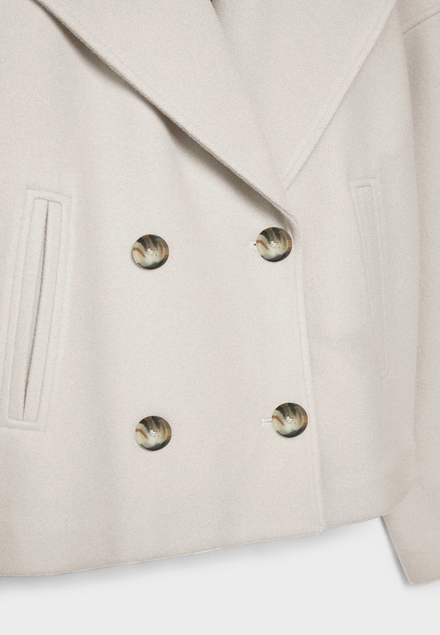Veste courte chic à double boutonnage