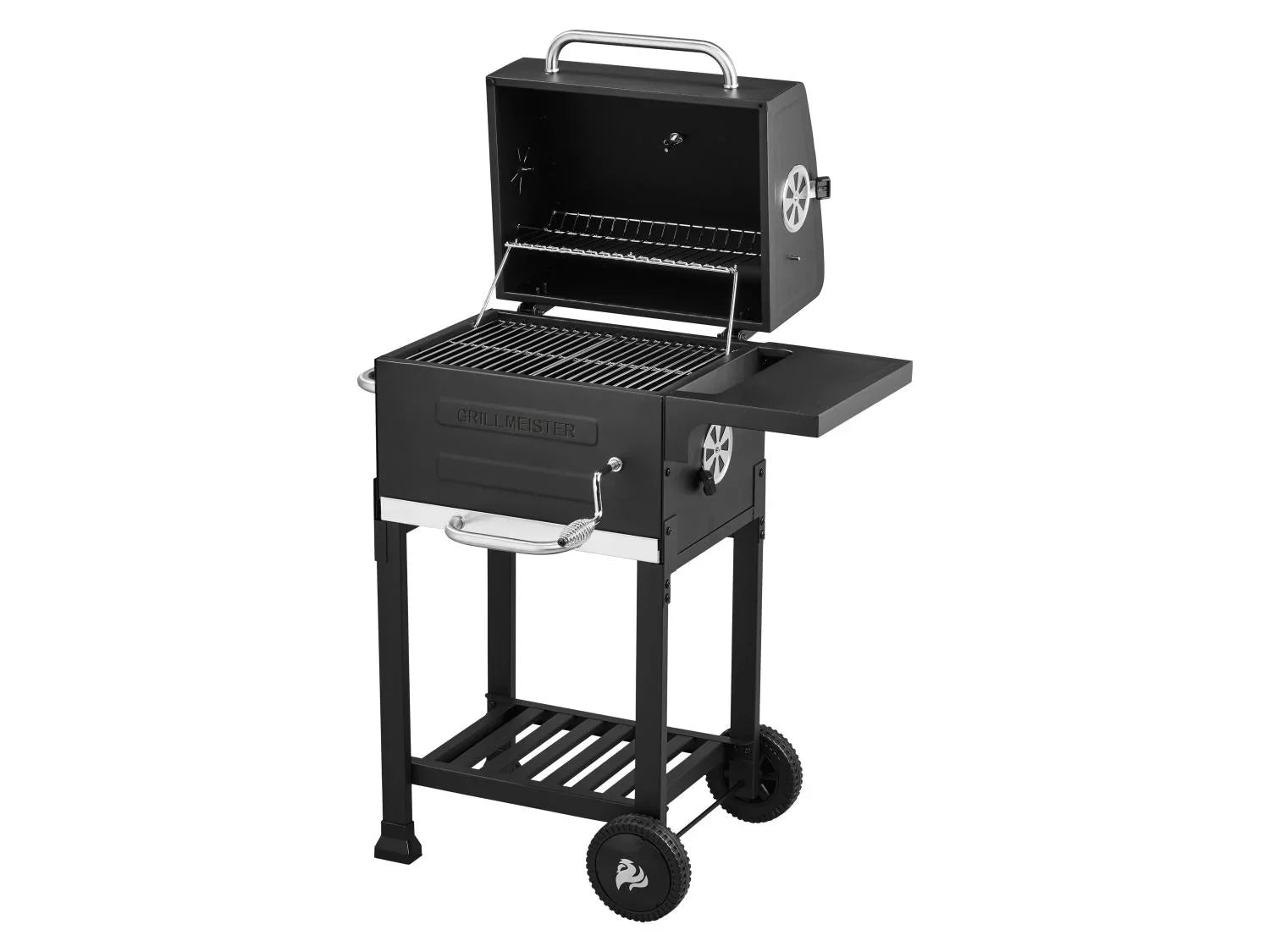 GRILLMEISTER Barbecue confort au charbon de bois Mini KANSAS, 40 x 30 cm