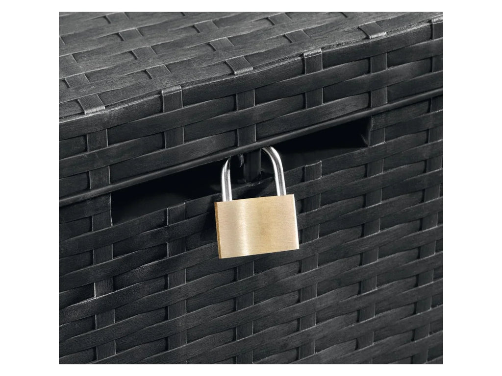 LIVARNO home Coffre de rangement, 350 L, noir