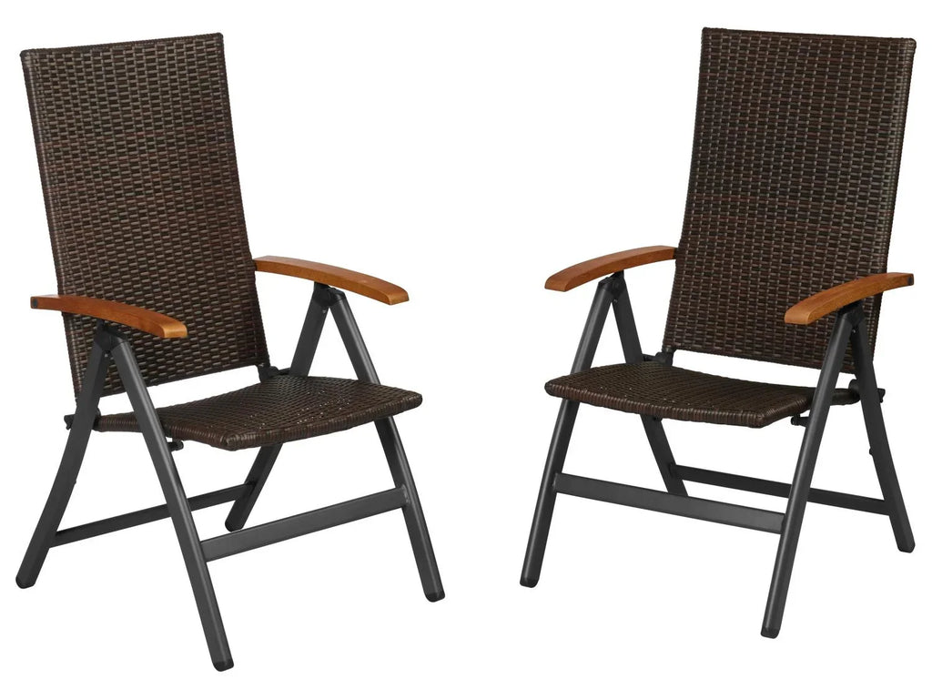 LIVARNO Lot de 2 fauteuils pliants Valencia