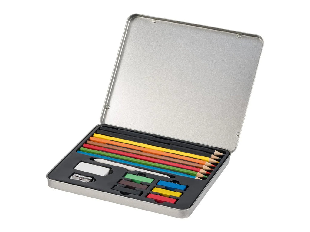 crelando Set desquisse et de dessin ou coffret de crayons de couleur