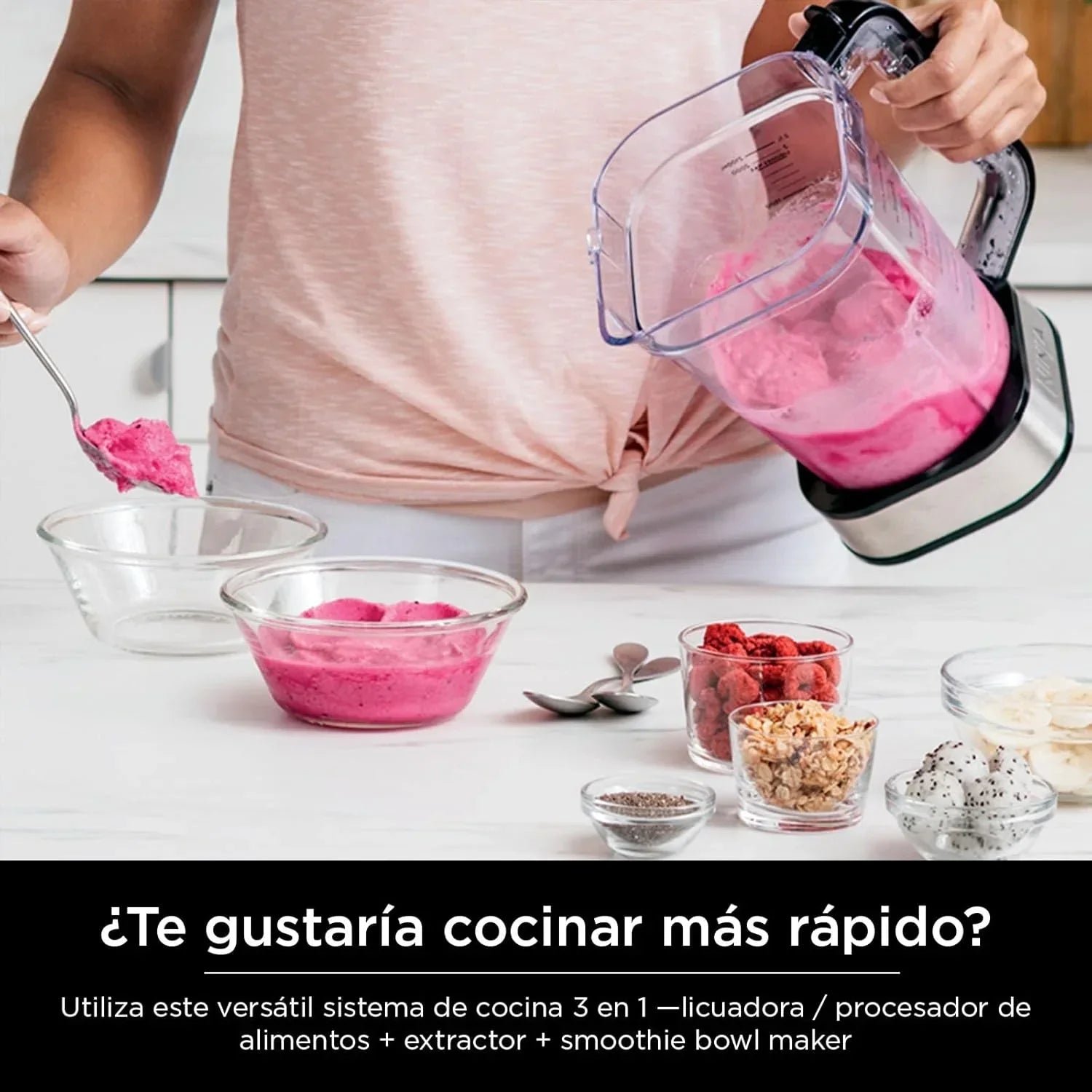 Ninja Mixer and Food Processor Combination Bowl 6 Features 72 Ounce Pitcher