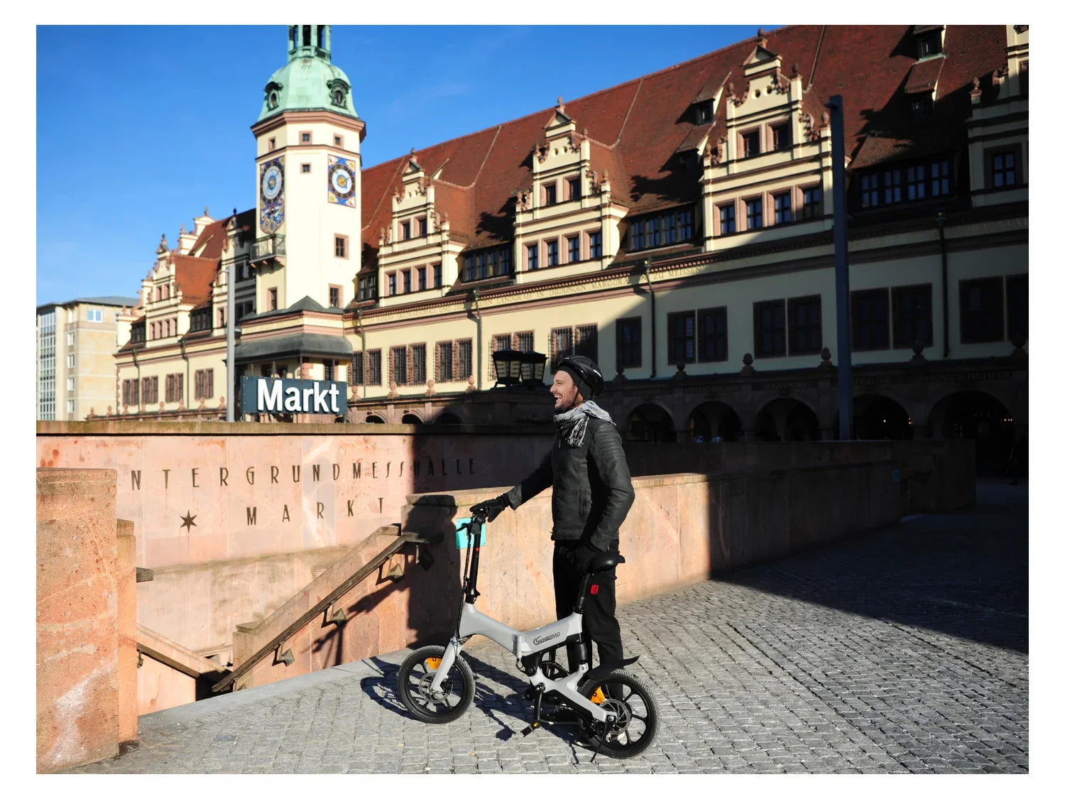 SachsenRad Vlo lectrique pliable E-Folding Race Bike F12, 16 pouces