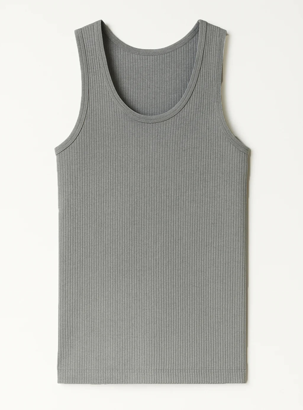 Débardeur thermique homme épais en laine gris léger