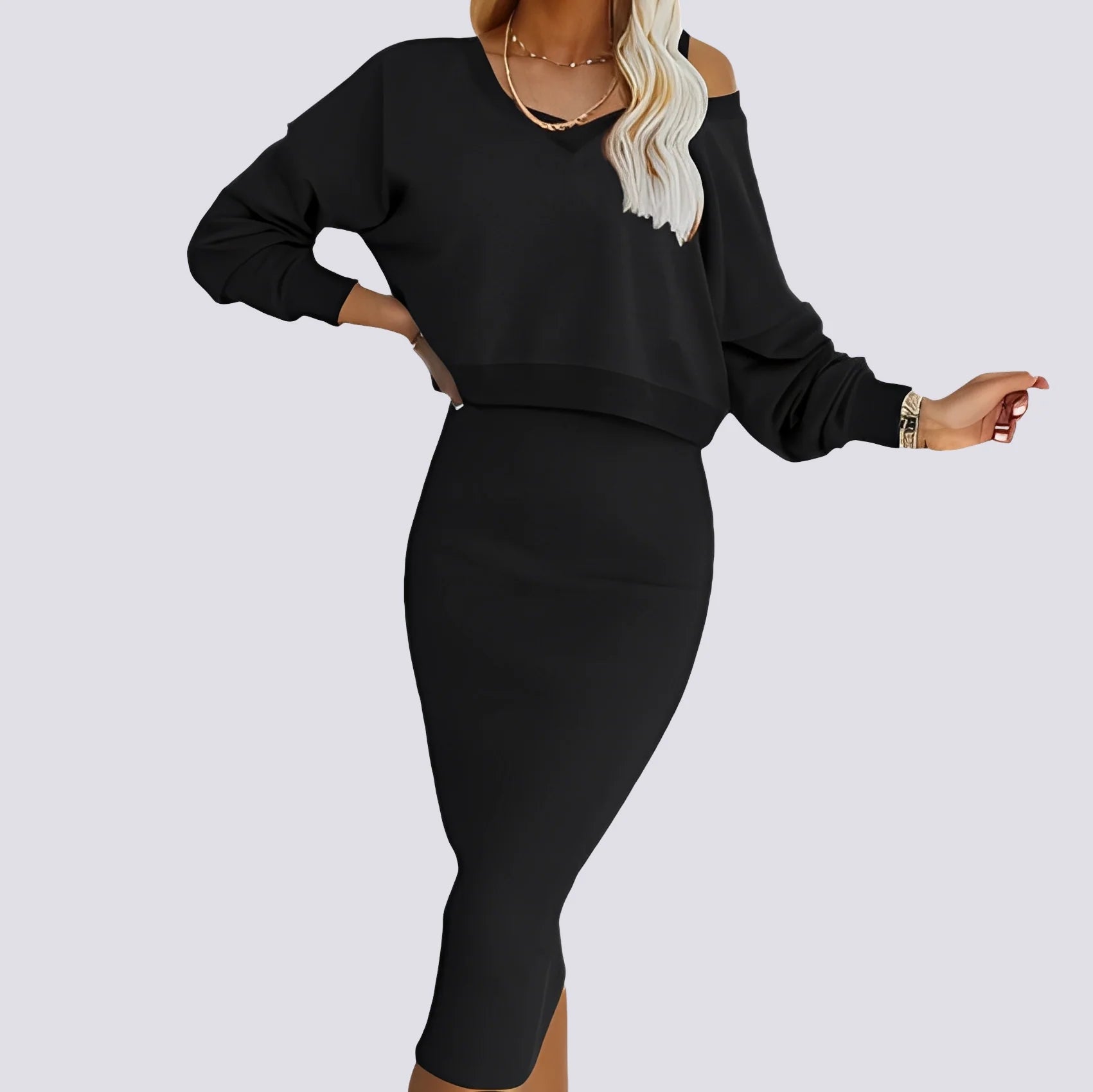Elsie - Ensemble robe deux pièces élégant